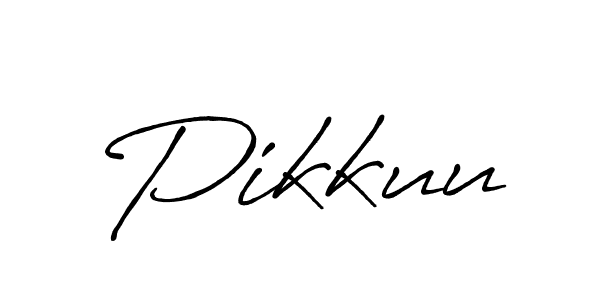 How to make Pikkuu name signature. Use Antro_Vectra_Bolder style for creating short signs online. This is the latest handwritten sign. Pikkuu signature style 7 images and pictures png