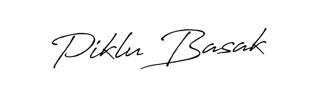 Use a signature maker to create a handwritten signature online. With this signature software, you can design (Antro_Vectra_Bolder) your own signature for name Piklu Basak. Piklu Basak signature style 7 images and pictures png
