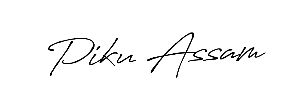 How to make Piku Assam signature? Antro_Vectra_Bolder is a professional autograph style. Create handwritten signature for Piku Assam name. Piku Assam signature style 7 images and pictures png