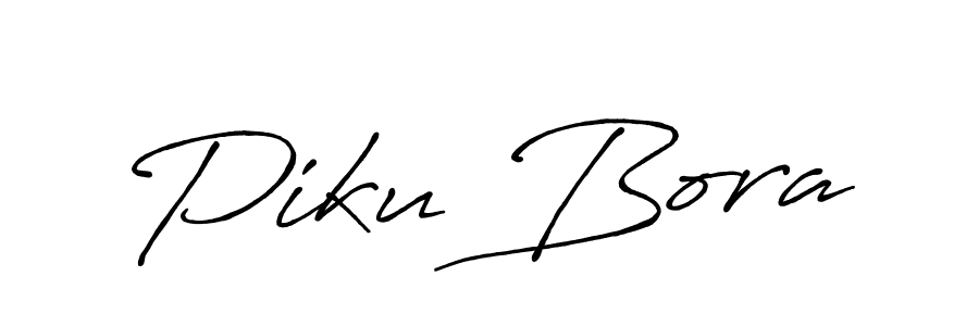 Also You can easily find your signature by using the search form. We will create Piku Bora name handwritten signature images for you free of cost using Antro_Vectra_Bolder sign style. Piku Bora signature style 7 images and pictures png