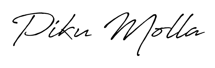 This is the best signature style for the Piku Molla name. Also you like these signature font (Antro_Vectra_Bolder). Mix name signature. Piku Molla signature style 7 images and pictures png