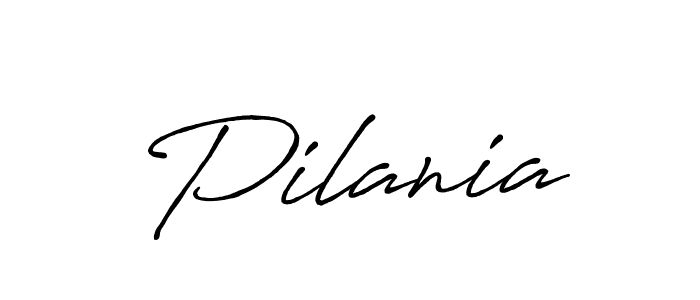 Make a beautiful signature design for name Pilania. With this signature (Antro_Vectra_Bolder) style, you can create a handwritten signature for free. Pilania signature style 7 images and pictures png