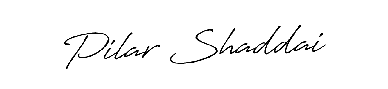 Also You can easily find your signature by using the search form. We will create Pilar Shaddai name handwritten signature images for you free of cost using Antro_Vectra_Bolder sign style. Pilar Shaddai signature style 7 images and pictures png