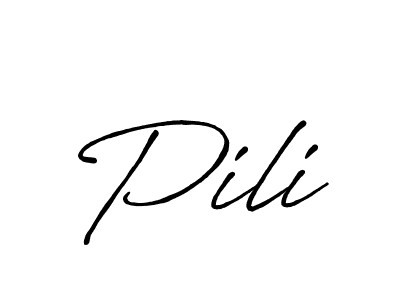How to make Pili name signature. Use Antro_Vectra_Bolder style for creating short signs online. This is the latest handwritten sign. Pili signature style 7 images and pictures png