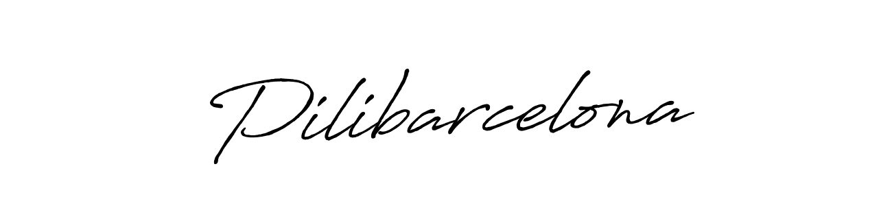 How to make Pilibarcelona name signature. Use Antro_Vectra_Bolder style for creating short signs online. This is the latest handwritten sign. Pilibarcelona signature style 7 images and pictures png