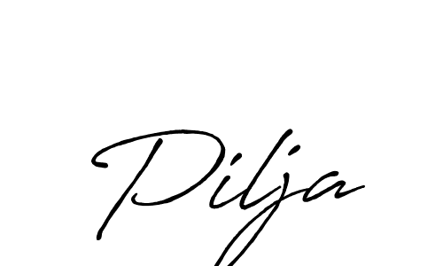 Similarly Antro_Vectra_Bolder is the best handwritten signature design. Signature creator online .You can use it as an online autograph creator for name Pilja. Pilja signature style 7 images and pictures png