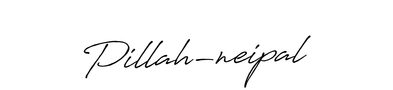 Pillah-neipal stylish signature style. Best Handwritten Sign (Antro_Vectra_Bolder) for my name. Handwritten Signature Collection Ideas for my name Pillah-neipal. Pillah-neipal signature style 7 images and pictures png