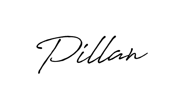 Make a beautiful signature design for name Pillan. With this signature (Antro_Vectra_Bolder) style, you can create a handwritten signature for free. Pillan signature style 7 images and pictures png