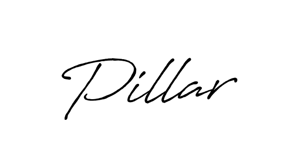 Use a signature maker to create a handwritten signature online. With this signature software, you can design (Antro_Vectra_Bolder) your own signature for name Pillar. Pillar signature style 7 images and pictures png