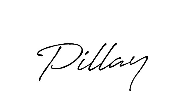 Pillay stylish signature style. Best Handwritten Sign (Antro_Vectra_Bolder) for my name. Handwritten Signature Collection Ideas for my name Pillay. Pillay signature style 7 images and pictures png