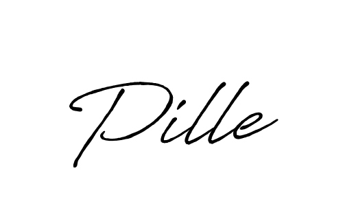 if you are searching for the best signature style for your name Pille. so please give up your signature search. here we have designed multiple signature styles  using Antro_Vectra_Bolder. Pille signature style 7 images and pictures png