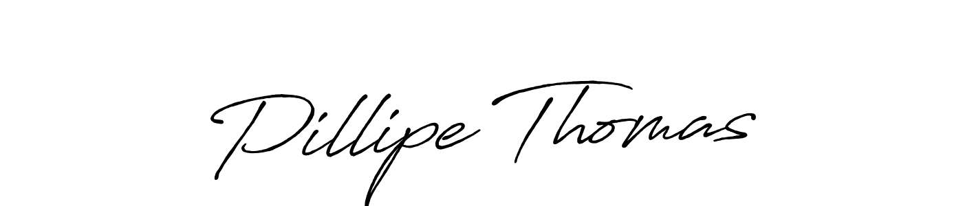 Make a beautiful signature design for name Pillipe Thomas. With this signature (Antro_Vectra_Bolder) style, you can create a handwritten signature for free. Pillipe Thomas signature style 7 images and pictures png