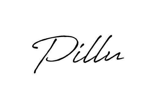 Create a beautiful signature design for name Pillu. With this signature (Antro_Vectra_Bolder) fonts, you can make a handwritten signature for free. Pillu signature style 7 images and pictures png