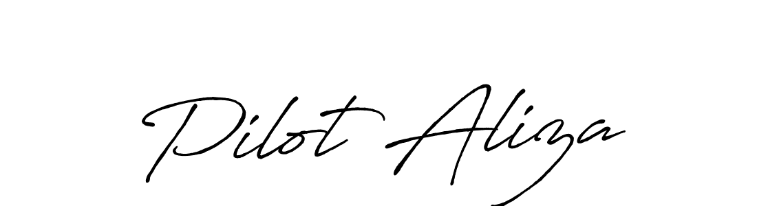 It looks lik you need a new signature style for name Pilot Aliza. Design unique handwritten (Antro_Vectra_Bolder) signature with our free signature maker in just a few clicks. Pilot Aliza signature style 7 images and pictures png