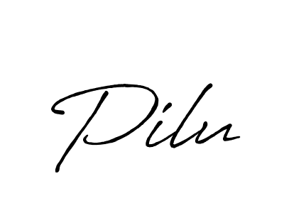 The best way (Antro_Vectra_Bolder) to make a short signature is to pick only two or three words in your name. The name Pilu include a total of six letters. For converting this name. Pilu signature style 7 images and pictures png