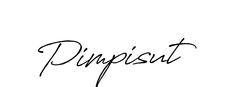 How to make Pimpisut name signature. Use Antro_Vectra_Bolder style for creating short signs online. This is the latest handwritten sign. Pimpisut signature style 7 images and pictures png