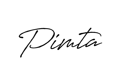 Make a beautiful signature design for name Pimta. With this signature (Antro_Vectra_Bolder) style, you can create a handwritten signature for free. Pimta signature style 7 images and pictures png