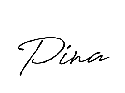 Pina stylish signature style. Best Handwritten Sign (Antro_Vectra_Bolder) for my name. Handwritten Signature Collection Ideas for my name Pina. Pina signature style 7 images and pictures png