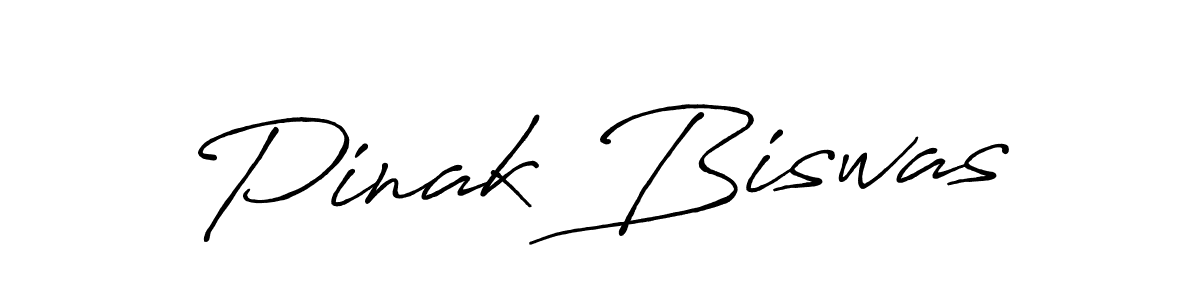 Pinak Biswas stylish signature style. Best Handwritten Sign (Antro_Vectra_Bolder) for my name. Handwritten Signature Collection Ideas for my name Pinak Biswas. Pinak Biswas signature style 7 images and pictures png