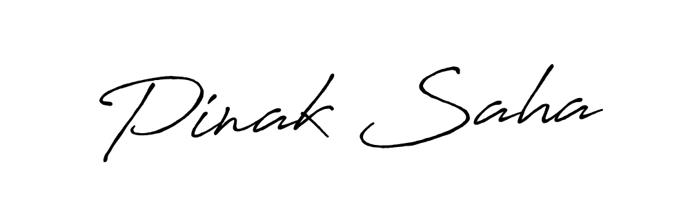 How to make Pinak Saha name signature. Use Antro_Vectra_Bolder style for creating short signs online. This is the latest handwritten sign. Pinak Saha signature style 7 images and pictures png