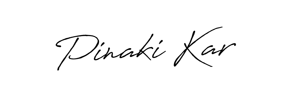 Make a beautiful signature design for name Pinaki Kar. With this signature (Antro_Vectra_Bolder) style, you can create a handwritten signature for free. Pinaki Kar signature style 7 images and pictures png