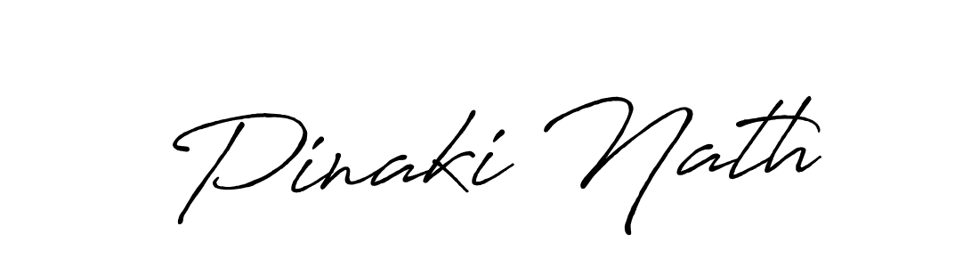 Create a beautiful signature design for name Pinaki Nath. With this signature (Antro_Vectra_Bolder) fonts, you can make a handwritten signature for free. Pinaki Nath signature style 7 images and pictures png