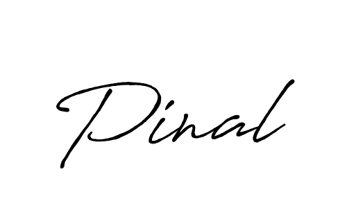 How to make Pinal signature? Antro_Vectra_Bolder is a professional autograph style. Create handwritten signature for Pinal name. Pinal signature style 7 images and pictures png