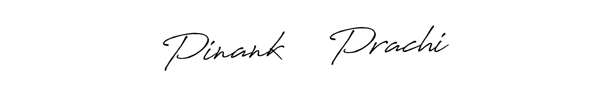 The best way (Antro_Vectra_Bolder) to make a short signature is to pick only two or three words in your name. The name Pinank ❤️ Prachi include a total of six letters. For converting this name. Pinank ❤️ Prachi signature style 7 images and pictures png