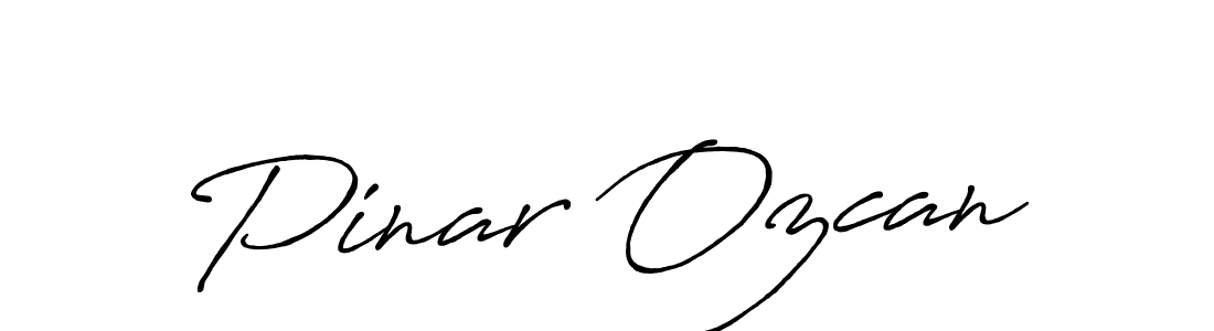 Design your own signature with our free online signature maker. With this signature software, you can create a handwritten (Antro_Vectra_Bolder) signature for name Pinar Ozcan. Pinar Ozcan signature style 7 images and pictures png