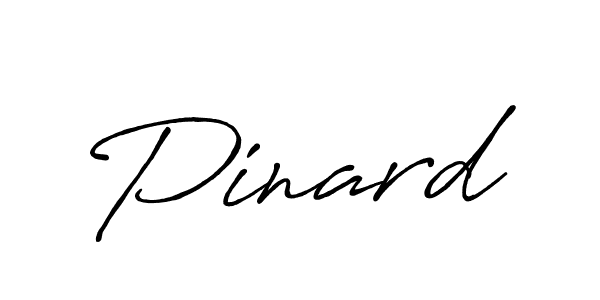 Pinard stylish signature style. Best Handwritten Sign (Antro_Vectra_Bolder) for my name. Handwritten Signature Collection Ideas for my name Pinard. Pinard signature style 7 images and pictures png