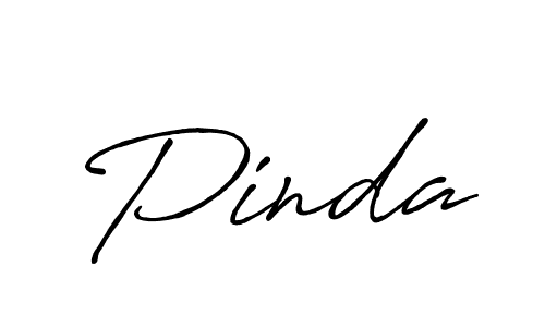 Design your own signature with our free online signature maker. With this signature software, you can create a handwritten (Antro_Vectra_Bolder) signature for name Pinda. Pinda signature style 7 images and pictures png