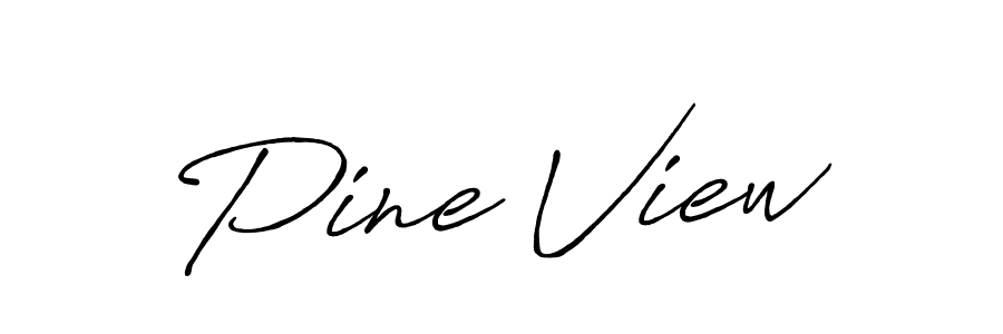 Design your own signature with our free online signature maker. With this signature software, you can create a handwritten (Antro_Vectra_Bolder) signature for name Pine View. Pine View signature style 7 images and pictures png