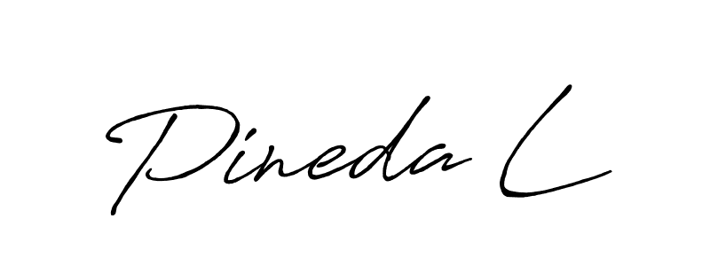 Make a beautiful signature design for name Pineda L. With this signature (Antro_Vectra_Bolder) style, you can create a handwritten signature for free. Pineda L signature style 7 images and pictures png