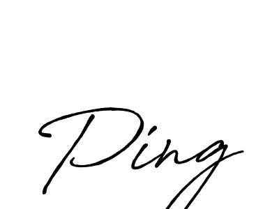 Also we have Ping name is the best signature style. Create professional handwritten signature collection using Antro_Vectra_Bolder autograph style. Ping signature style 7 images and pictures png