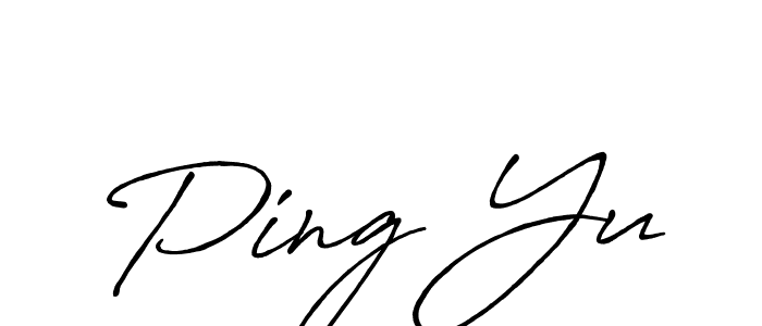 See photos of Ping Yu official signature by Spectra . Check more albums & portfolios. Read reviews & check more about Antro_Vectra_Bolder font. Ping Yu signature style 7 images and pictures png