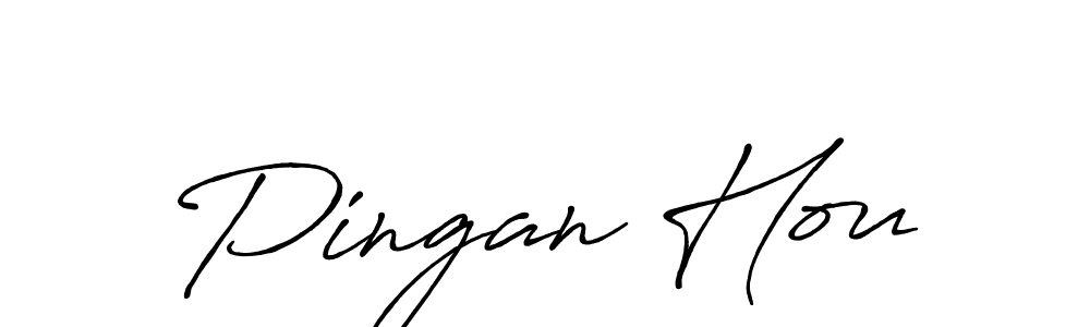 Design your own signature with our free online signature maker. With this signature software, you can create a handwritten (Antro_Vectra_Bolder) signature for name Pingan Hou. Pingan Hou signature style 7 images and pictures png