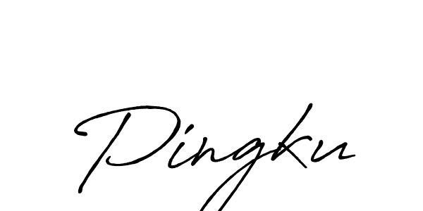 Design your own signature with our free online signature maker. With this signature software, you can create a handwritten (Antro_Vectra_Bolder) signature for name Pingku. Pingku signature style 7 images and pictures png