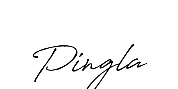 Create a beautiful signature design for name Pingla. With this signature (Antro_Vectra_Bolder) fonts, you can make a handwritten signature for free. Pingla signature style 7 images and pictures png