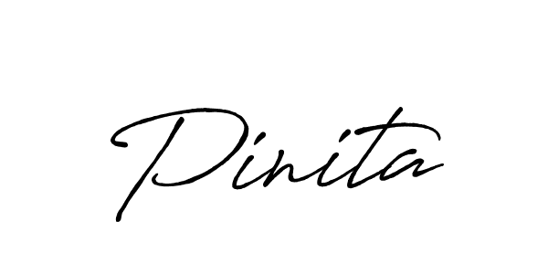 Make a beautiful signature design for name Pinita. With this signature (Antro_Vectra_Bolder) style, you can create a handwritten signature for free. Pinita signature style 7 images and pictures png
