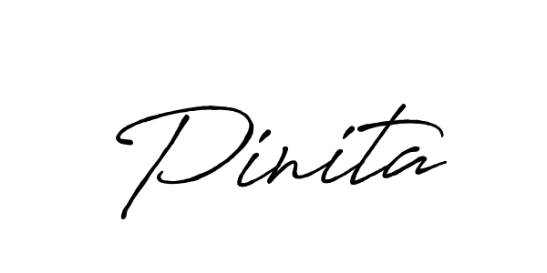 Make a beautiful signature design for name Pinita. With this signature (Antro_Vectra_Bolder) style, you can create a handwritten signature for free. Pinita signature style 7 images and pictures png