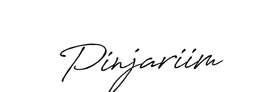 You should practise on your own different ways (Antro_Vectra_Bolder) to write your name (Pinjariim) in signature. don't let someone else do it for you. Pinjariim signature style 7 images and pictures png