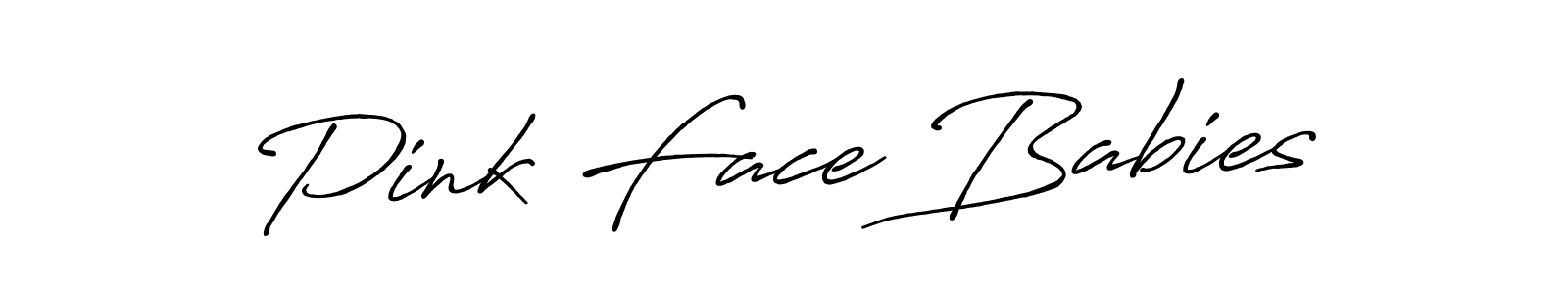 Similarly Antro_Vectra_Bolder is the best handwritten signature design. Signature creator online .You can use it as an online autograph creator for name Pink Face Babies. Pink Face Babies signature style 7 images and pictures png