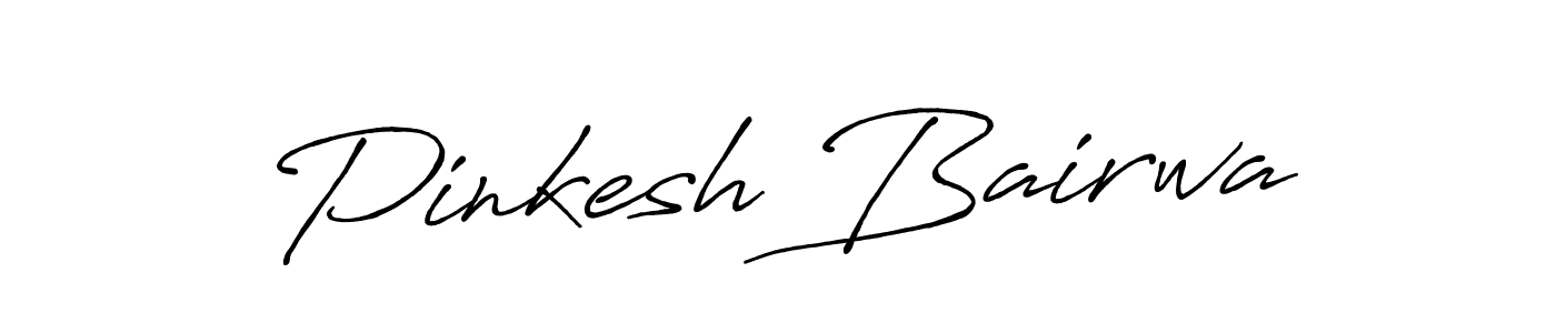Pinkesh Bairwa stylish signature style. Best Handwritten Sign (Antro_Vectra_Bolder) for my name. Handwritten Signature Collection Ideas for my name Pinkesh Bairwa. Pinkesh Bairwa signature style 7 images and pictures png