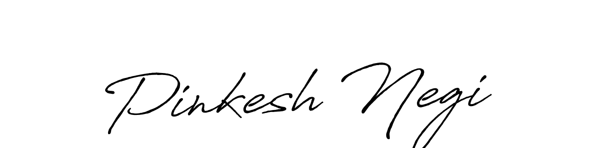 Also we have Pinkesh Negi name is the best signature style. Create professional handwritten signature collection using Antro_Vectra_Bolder autograph style. Pinkesh Negi signature style 7 images and pictures png