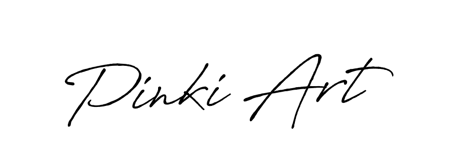 You should practise on your own different ways (Antro_Vectra_Bolder) to write your name (Pinki Art) in signature. don't let someone else do it for you. Pinki Art signature style 7 images and pictures png