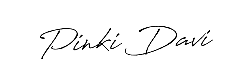 You should practise on your own different ways (Antro_Vectra_Bolder) to write your name (Pinki Davi) in signature. don't let someone else do it for you. Pinki Davi signature style 7 images and pictures png