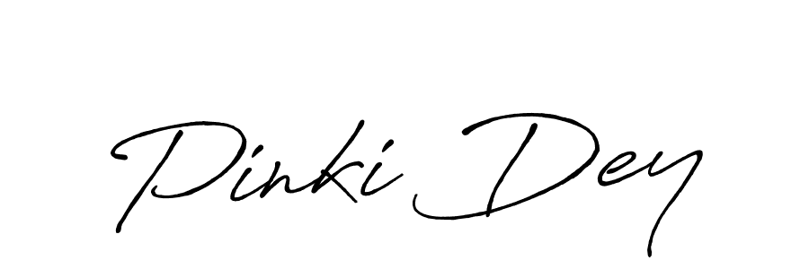 Pinki Dey stylish signature style. Best Handwritten Sign (Antro_Vectra_Bolder) for my name. Handwritten Signature Collection Ideas for my name Pinki Dey. Pinki Dey signature style 7 images and pictures png