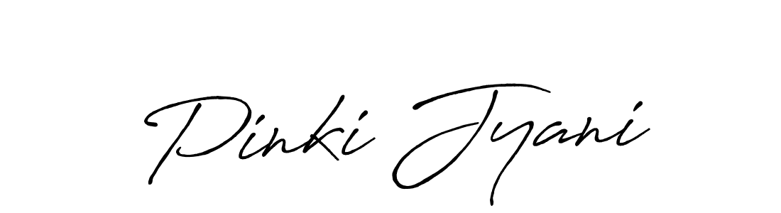 Use a signature maker to create a handwritten signature online. With this signature software, you can design (Antro_Vectra_Bolder) your own signature for name Pinki Jyani. Pinki Jyani signature style 7 images and pictures png