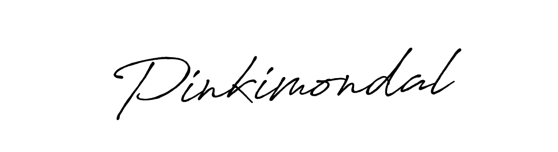 Create a beautiful signature design for name Pinkimondal. With this signature (Antro_Vectra_Bolder) fonts, you can make a handwritten signature for free. Pinkimondal signature style 7 images and pictures png