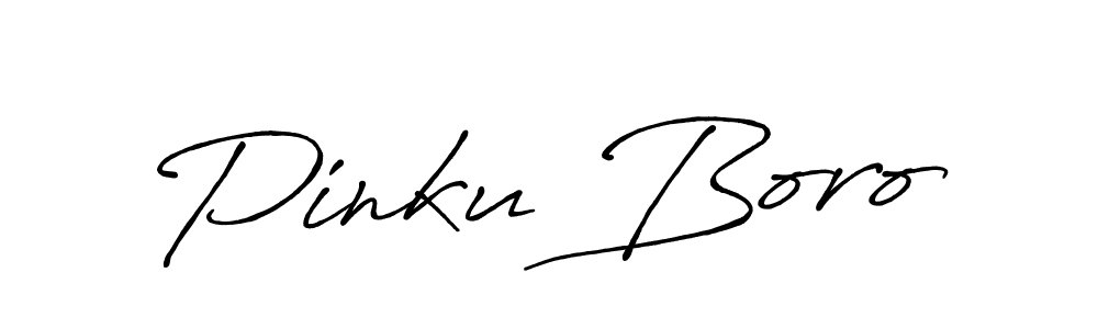 Design your own signature with our free online signature maker. With this signature software, you can create a handwritten (Antro_Vectra_Bolder) signature for name Pinku Boro. Pinku Boro signature style 7 images and pictures png